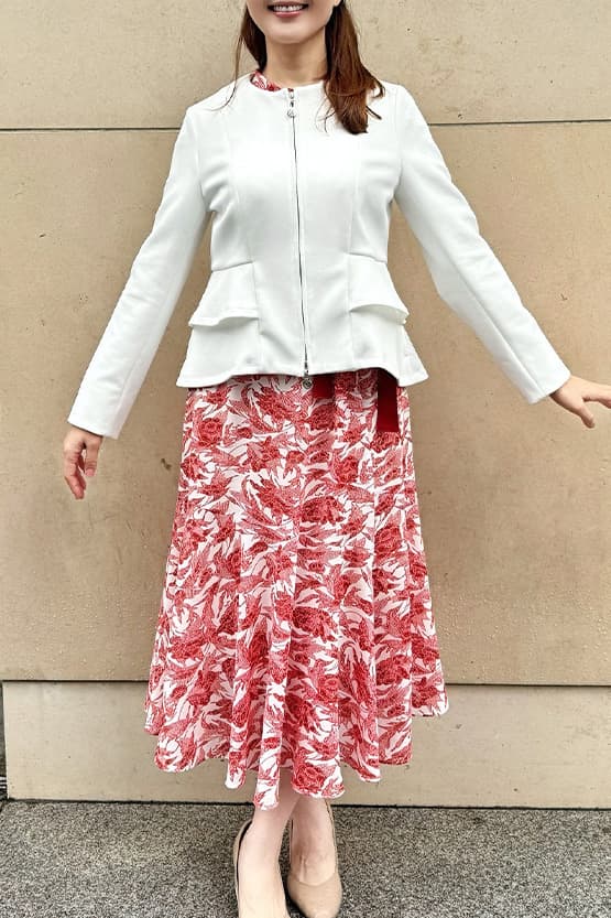 Space Material: Double Peplum Jacket