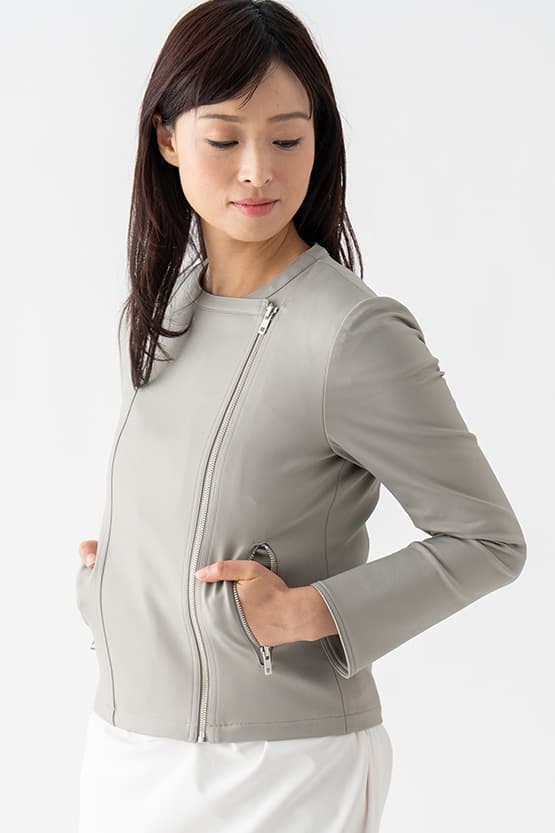 Collarless Stretch Riders Jacket