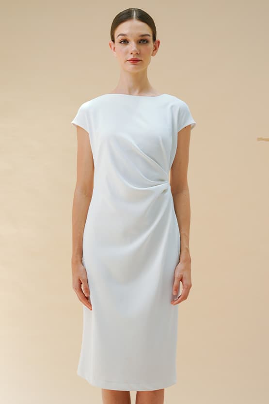 [Anti-see-through] T-dress with sash