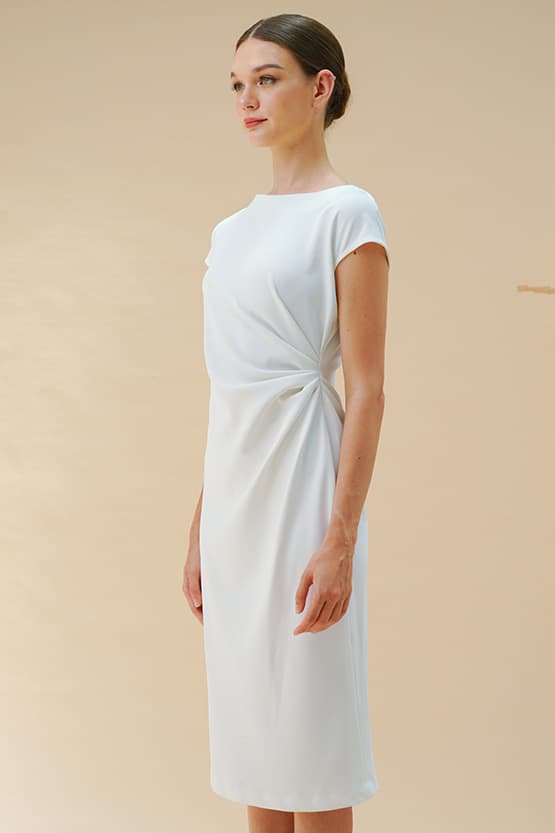 [Anti-see-through] T-dress with sash
