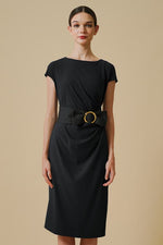 [Anti-see-through] T-dress with sash