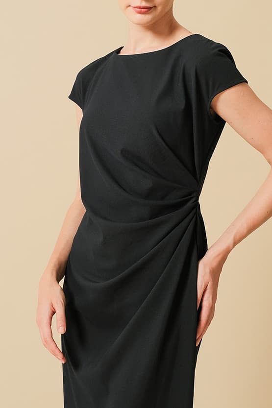 [Anti-see-through] T-dress with sash