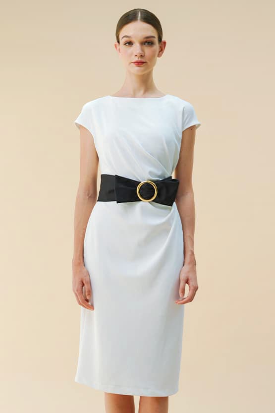 Active Cool: Active Cool White Sash T-Dress