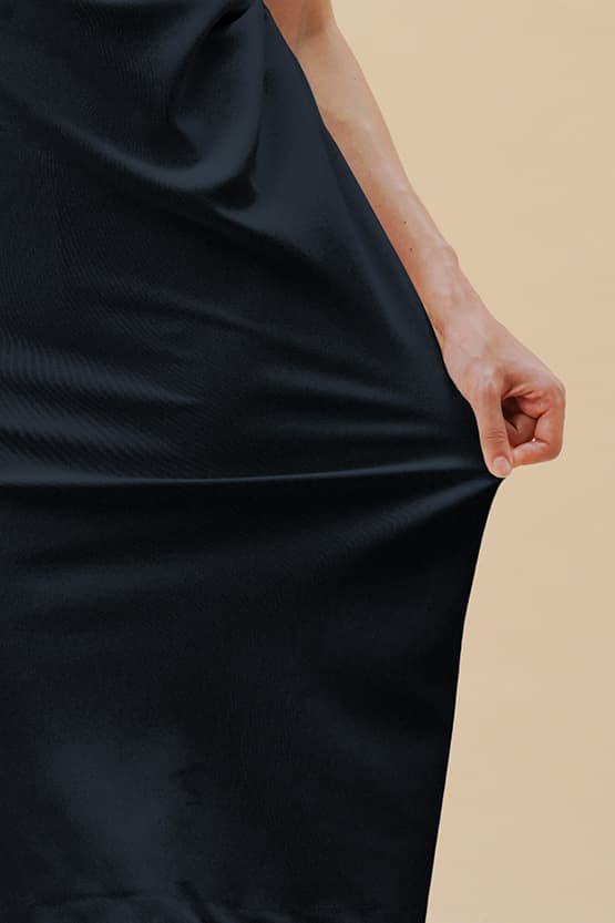 Smart Stretch Cool: Smart Stretch Cool Dark Navy Sash T-Dress