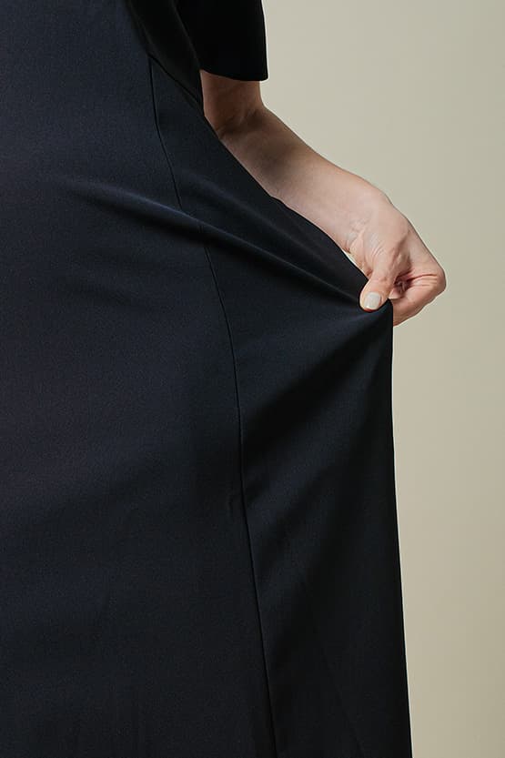 Smart Stretch Cool: Smart Stretch Cool Dark Navy A-Line Dress