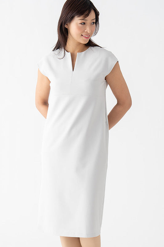 Cool Touch Material: Cooling Split Neck Sack Dress