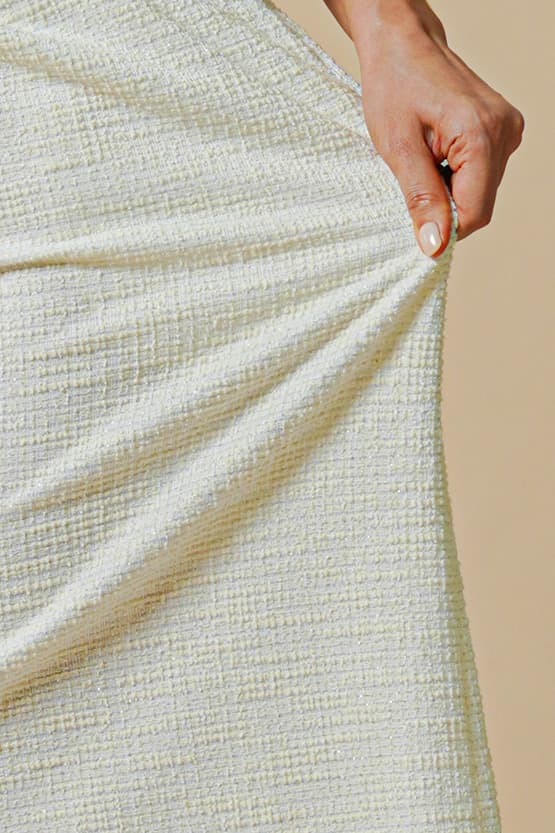 [Tweed] Zip-Up Dress