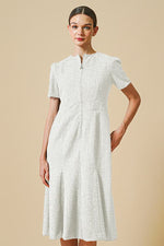 [Tweed] Zip-Up Dress