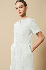 [Tweed] Zip-Up Dress