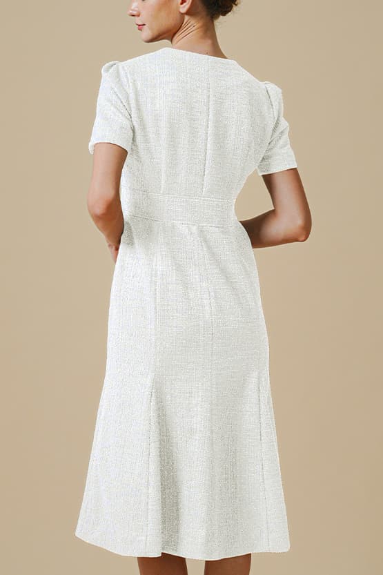 [Tweed] Zip-Up Dress
