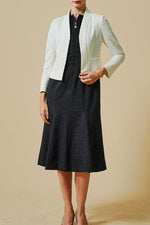 [Tweed] Zip-Up Dress