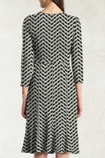 [Stretch jersey] Gathered dress