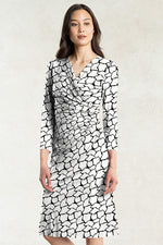 [Stretch jersey] Gathered dress