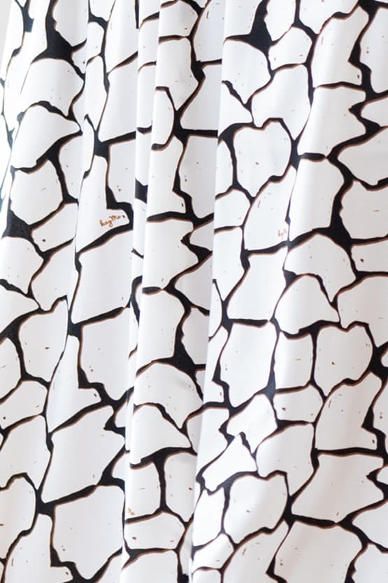 [Stretch jersey] Gathered dress