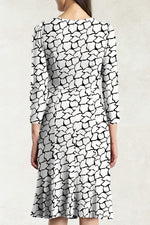 [Stretch jersey] Gathered dress