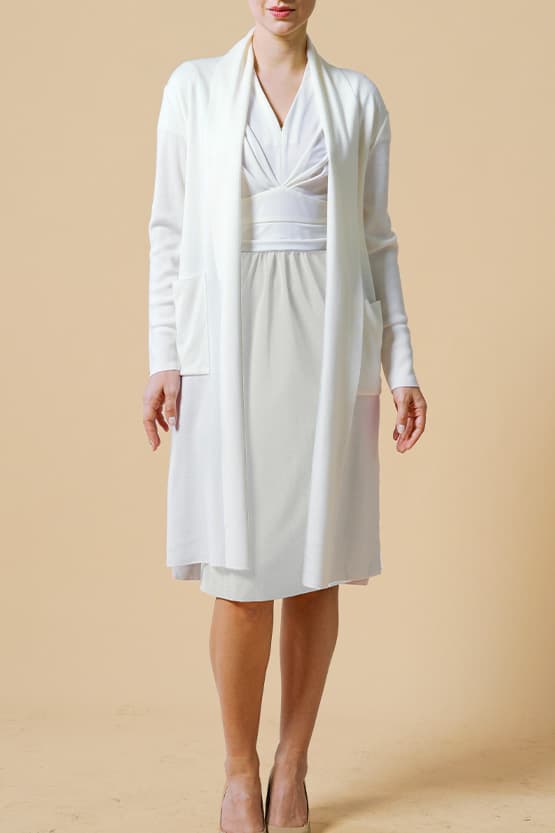 Active Cool: Active Cool White × Gray Shell Dress