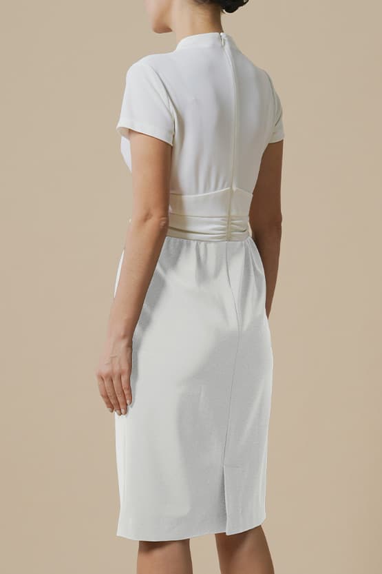 Active Cool: Active Cool White × Gray Shell Dress