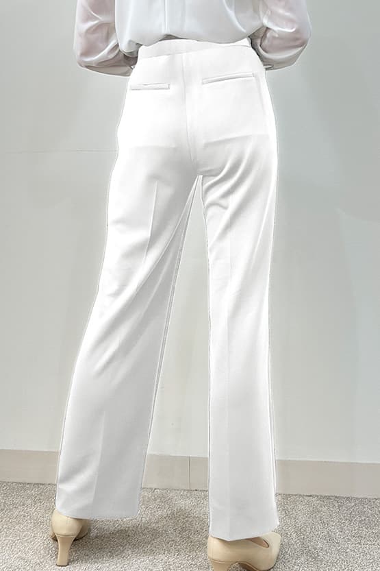 Space Material: Straight Wide Pants