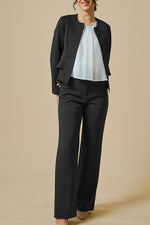 [Space Material] Straight Wide Pants