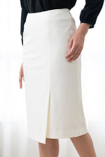 Stretch Jacquard: Geo Jacquard Wrap Skirt