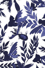 Japanese Pattern: Indigo Goldfish Gathered Dress