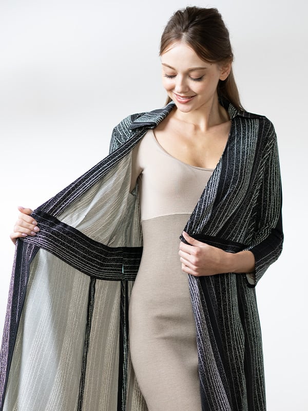 Long Length: Greige 3/4 Sleeve Long Warm Underdress