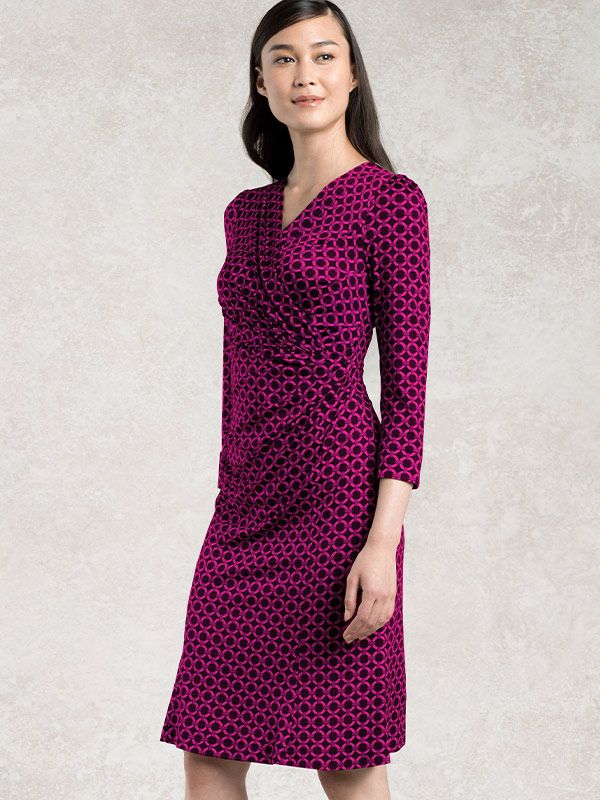 Pink Circle Gather Dress
