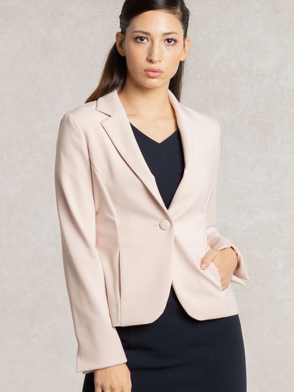 All-Season / No Lining: Pink Tailored Jacket