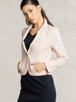 All-Season / No Lining: Pink Short Tailored Jacket