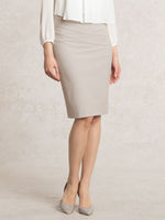 All-Season Material: Greige Switch Skirt