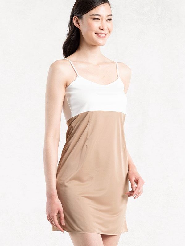 White V-Neck Camisole Dress
