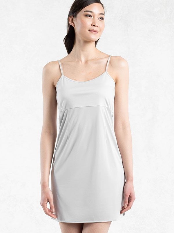 Light Gray V-Neck Camisole Dress