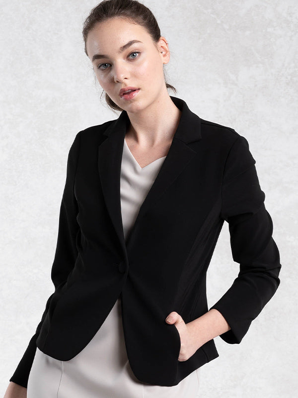 All-Season / No Lining: Black Tailored Jacket