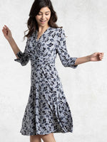 Optical Gray Cache-Coeur Dress