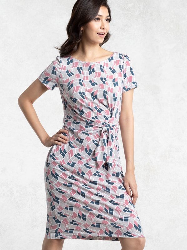 Optical Pink Daily Dress