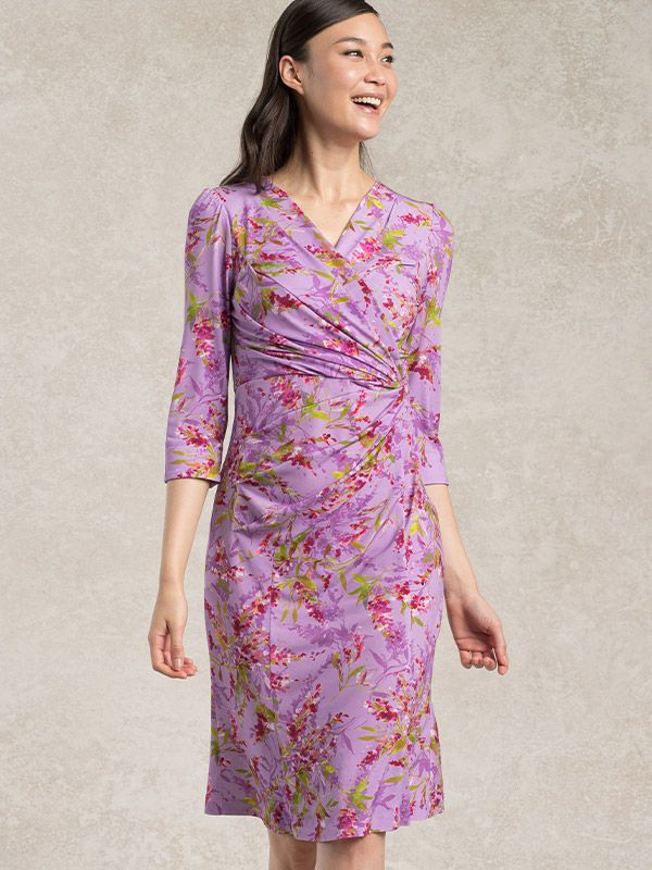 Lilac Harvest Gather Dress