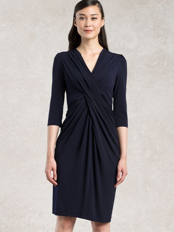 Restock!: Navy Venus Drape Dress