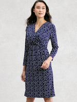 Navy Koyuki Twist Dress