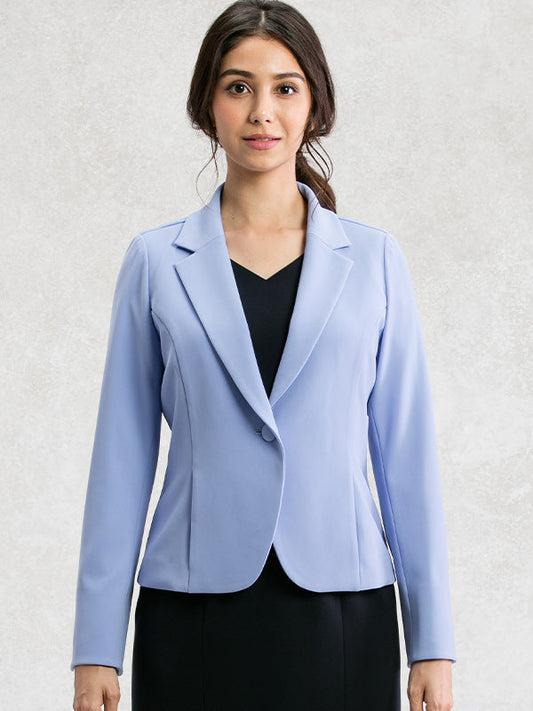 All-Season / No Lining: Saxe Blue Tailored Jacket
