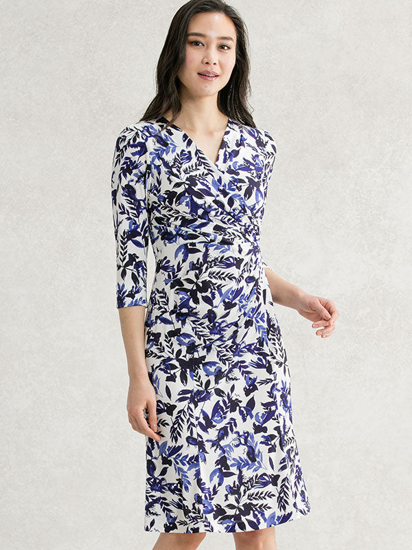 Japanese Pattern: Blue Goldfish Gather Dress