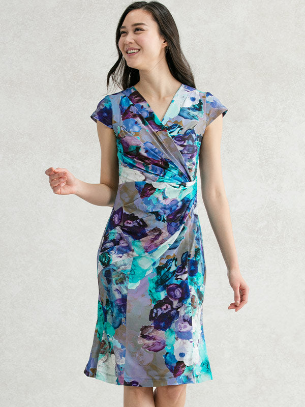Water Flower Gather Dress