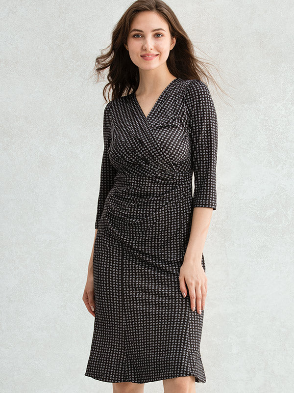 Black Beans Gathered Dress