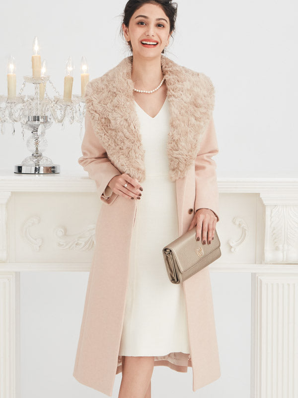 Washable Knit: Milky White Milano Rib V-Neck Dress