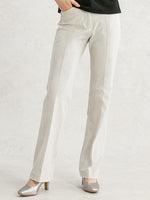 White-Gray Stretch Air Denim Pants
