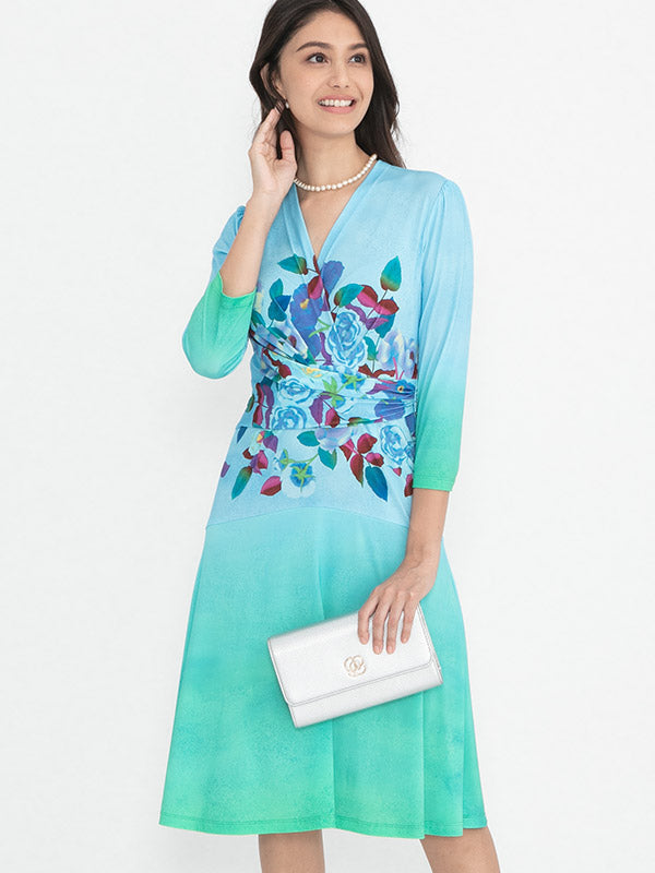 Glorious Garden Cache-Coeur Dress