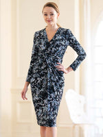 Navy Lavender Venus Dress