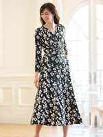 Long Length: Classical Flower Long Marilyn Dress