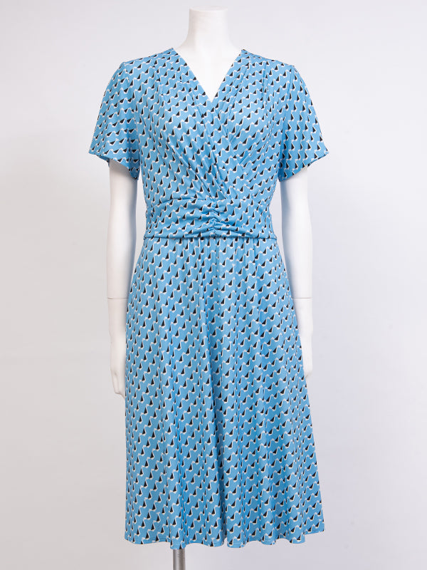 Sky Blue Yacht Marilyn Dress