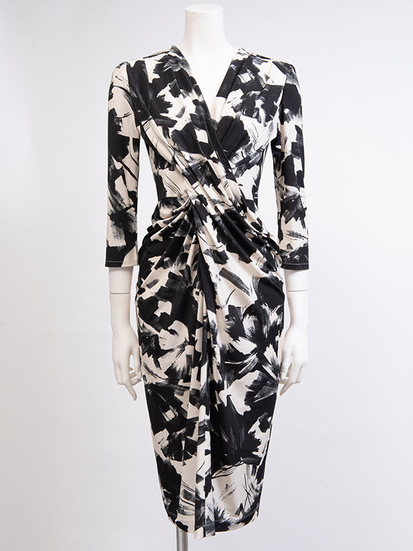 White Tassel Venus Drape Dress
