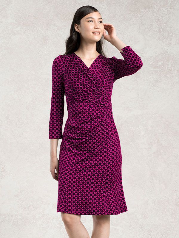 Pink Circle Gather Dress